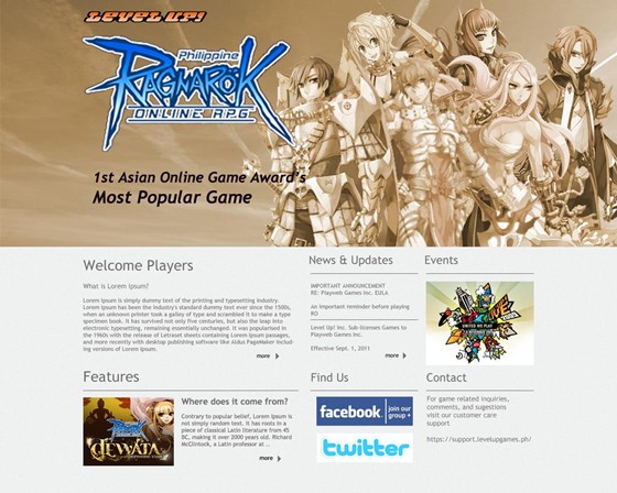 web designs: Web templates