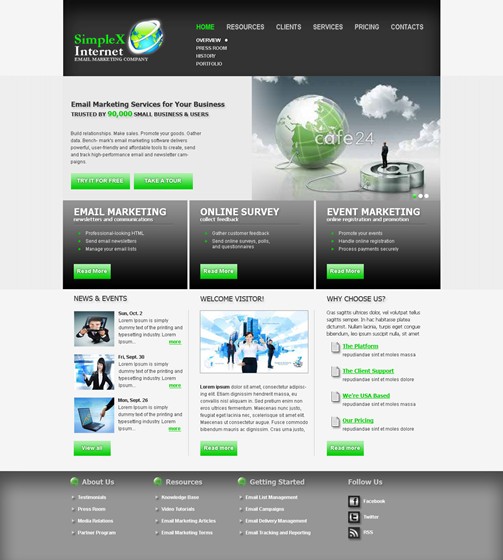 web designs: Web templates